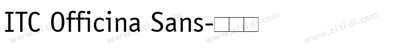 ITC Officina Sans字体转换